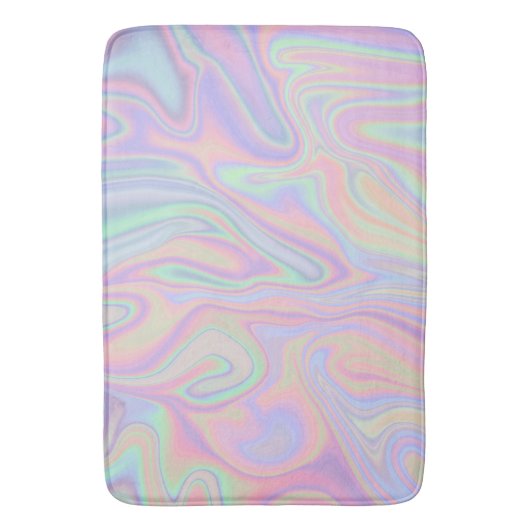 Abstract vloeibaar vormend paaskleurontwerp badmat (Voorkant Verticaal)