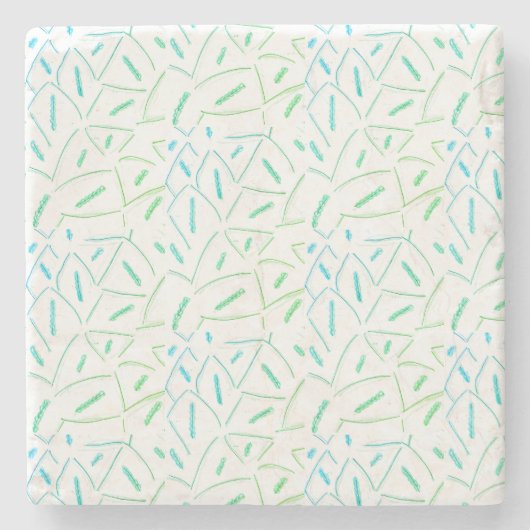 Abstract vlotter stenen onderzetter (Voorkant)