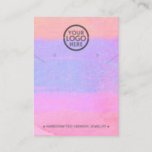 Abstract Voeg uw Logo Ketting & Oorbellen Display