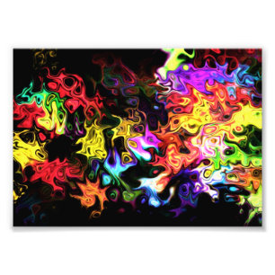 Abstract voelen verplaatsen foto afdruk