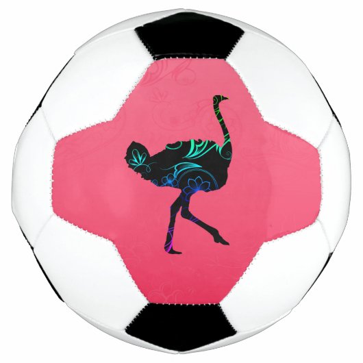 Abstract Voetbal Ostrich (Voorkant)