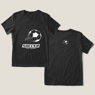 Abstract Voetbaltoernooi Ontwerp met Deeltjes Tri-Blend Shirt