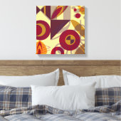 Abstract volk canvas afdruk (Insitu (Slaapkamer))