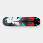 Abstract vossengezicht skateboard (Horizontaal)
