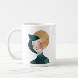 Abstract Vrouw Design - Lady in Blue Mok