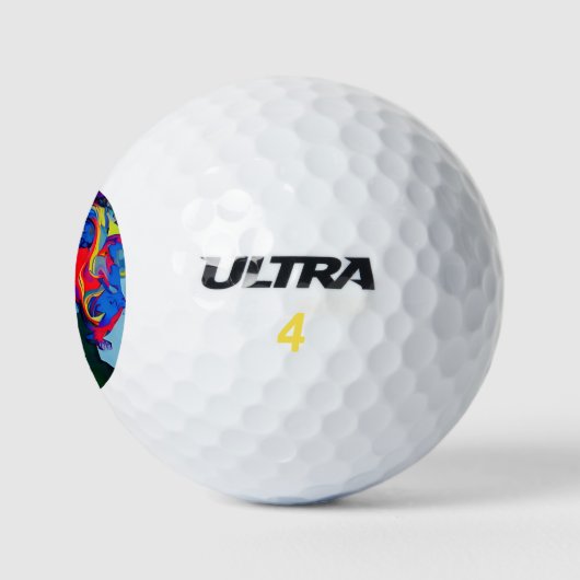 Abstract Vrouw Golfballen (Logo)