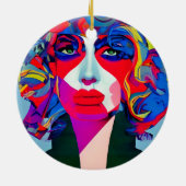 Abstract Vrouw Keramisch Ornament (Achterkant)