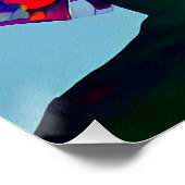 Abstract Vrouw Perfect Poster (Hoek)