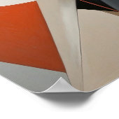 Abstract Vrouwenportret - Geometric Modern Art Poster (Hoek)