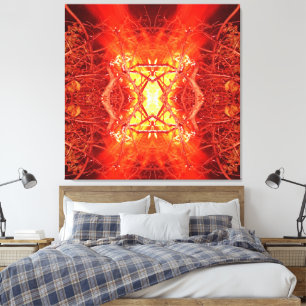 Abstract Vuur Canvas Afdruk