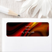 Abstract vuur etiket (Insitu)