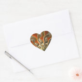 Abstract vuur instellen met fasers hart sticker (Envelop)