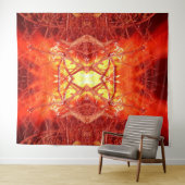 Abstract vuur wandkleed (In Situ (horizontaal))