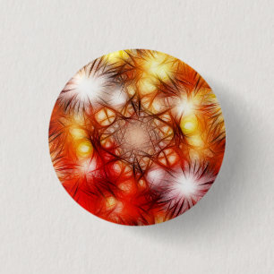 Abstract vuurwerk sterren achtergrond ronde button 3,2 cm