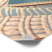 Abstract warm cozy Boho stijl Poster (Hoek)