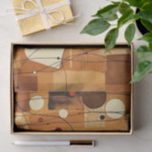 Abstract Warm Minimalist Layers Tissue Paper Tissuepapier (Geschenk)