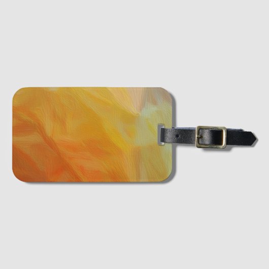 Abstract Warmth: Impressionist Mosaic Bagagelabel (Voorkant (horizontaal))