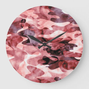 Abstract watercolor camouflage: tie-dye. grote klok