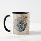 Abstract watercolor design circles coffee mug (Gauche)