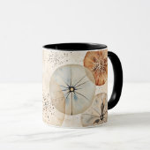 Abstract watercolor design circles coffee mug (Devant droit)