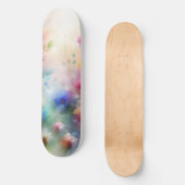 Abstract Watercolor Florals Skateboard (Recto)