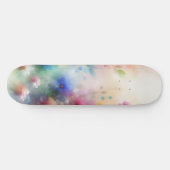 Abstract Watercolor Florals Skateboard (Horz)