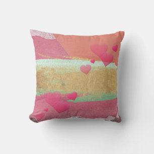 Abstract Watercolor Multicolor,Harten Kussen