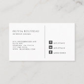 Abstract Watercolor Shapes Consultant Visitekaartje (Achterkant)