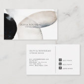 Abstract Watercolor Shapes Consultant Visitekaartje (Voorkant / Achterkant)