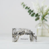 Abstract Watercolor Shapes Interior Designer  Visitekaartje (Staand voorkant)