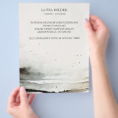 Abstract Watercolor Therapeutisch Counselor Flyer (Hand)