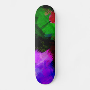 Abstract watercolor verf 2 skateboard