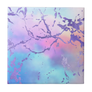 Abstract watercolorprintpatroon in gemengde kleure tegeltje