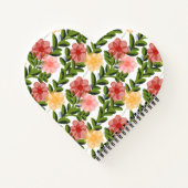 Abstract Watercolour Florals Notebook Clear Notitieboek (Achterkant)