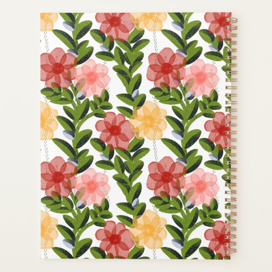 Abstract Watercolour Florals Planner (Dos)