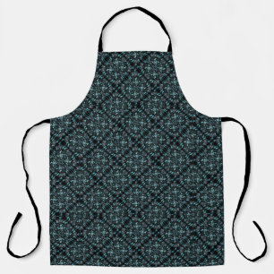 Abstract waterig gearceerd herhalend patroon met k schort