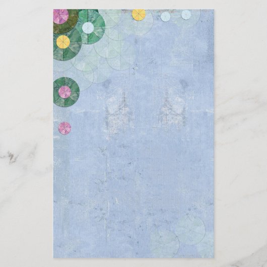 abstract waterleidingnet briefpapier (Voorkant)