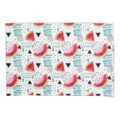 Abstract watermeloenpatroon kussensloop (Voorkant-Links)