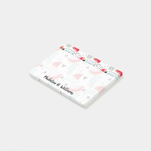 Abstract watermeloenpatroon post-it® notes (Schuin)