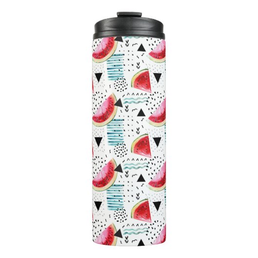 Abstract watermeloenpatroon thermosbeker (Voorkant)
