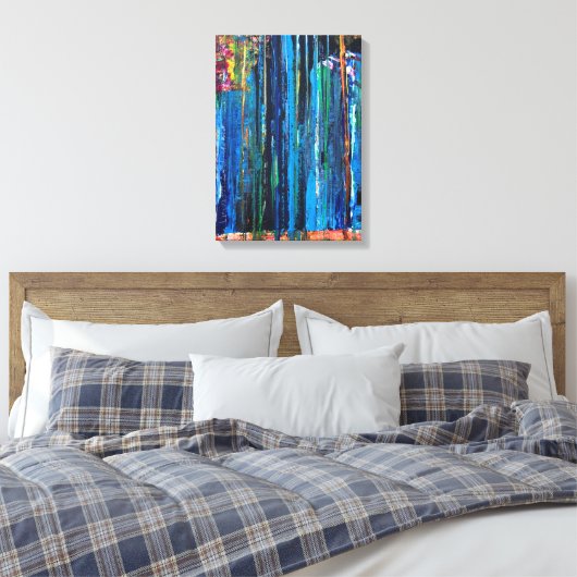 Abstract - Waterval Canvas Afdruk (Insitu (Slaapkamer))