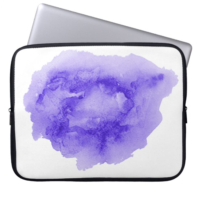 Abstract waterverf achtergrondafbeelding met vloei laptop sleeve (Voorkant)