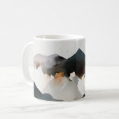 Abstract Waterverf berglandschap Koffiemok (Voorkant links)