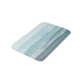 Abstract waterverf blauw zee badmat (Gekanteld)