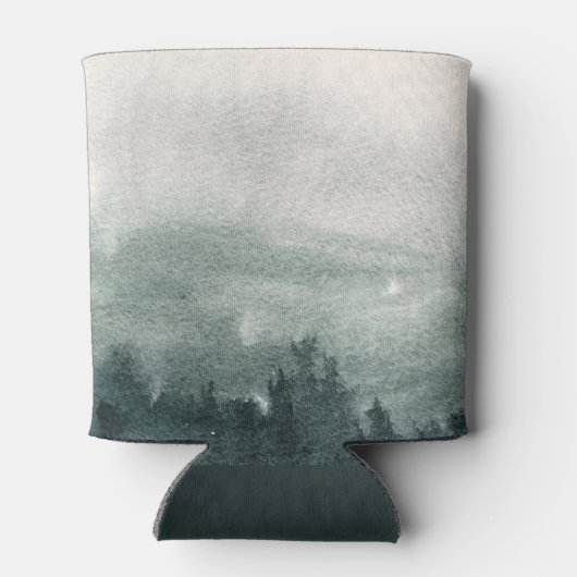 Abstract Waterverf boslandschap Blikjeskoeler (Achterkant)