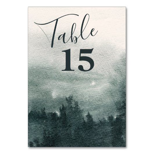 Abstract Waterverf boslandschap Kaart (Voorkant)