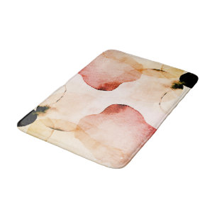 Abstract Waterverf douchetriem Badmat