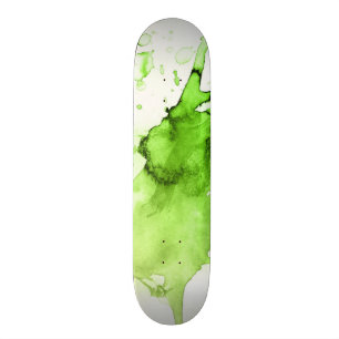 Abstract waterverf handgeschilderde achtergrond 3 skateboard