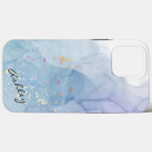 Abstract Waterverf Hoesje-Mate iPhone Case (Achterkant (horizontaal))