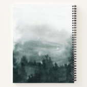 Abstract Waterverf landschap bos op maat Notitieboek (Achterkant)
